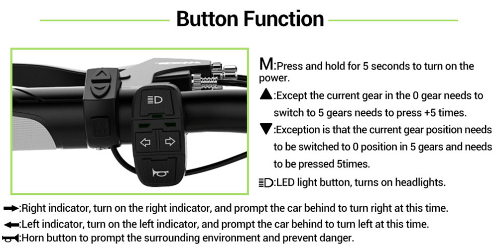 Cyrusher XF590 Folding Electric Bike 500W 48V 10 Ah Battery 7 Speed City E-bike - White