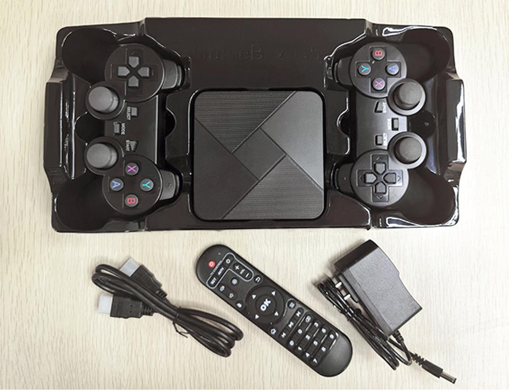 GAMEBOX G5 128GB Video Game Console with 2 Gamepads TV HDMI OUTPUT PSP/CPS/FC/GB/MD/SFC/N64/PS1/ATARI