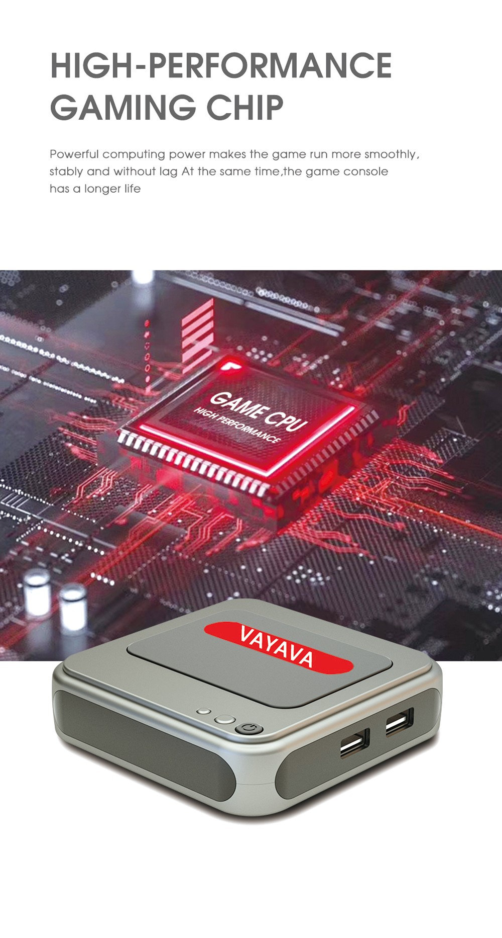 Gamebox G7 32GB Retro Game Console Android TV Box with 6000+ Classic Games 50+ Emulator Console for PS with 2 Gamepads