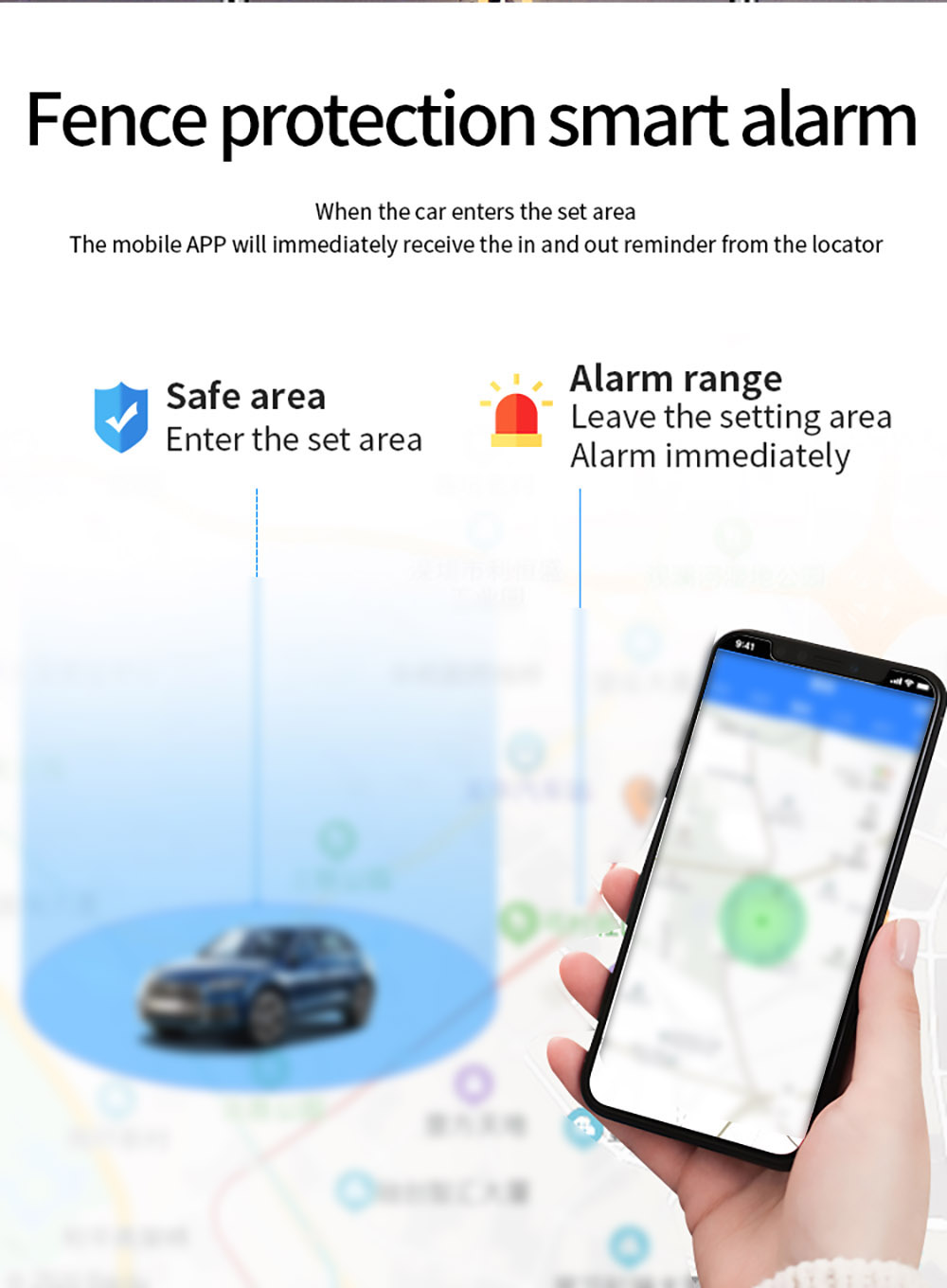 GF22 GPS Tracker Strong Magnetic Anti-Theft Tracker for Cars, Senior Citizen, Pets with LBS+WIFI+GPS Free-Installation