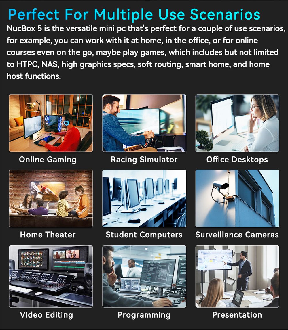 GMKTEC NucBox KB5 Windows 11 4K Mini PC Intel N5105 Intel UHD Graphics 8GB RAM 512GB SSD WiFi 6E HDMI 2.0 TYPEC-C 22 GMKTEC NucBox KB5 Windows 11 4K Mini PC Intel N5105 Intel UHD Graphics 8GB RAM 512GB SSD WiFi 6E HDMI 2.0 TYPEC-C