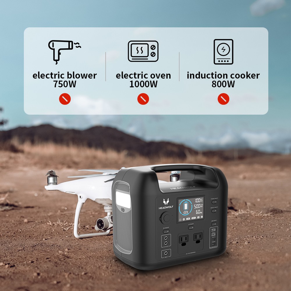 HEADWOLF D500 500Wh 162000mAh Portable Power Station for Outdoor Camping Travel Hunting RV CPAP Home Emergency 21 HEADWOLF D500 500Wh 162000mAh Portable Power Station for Outdoor Camping Travel Hunting RV CPAP Home Emergency