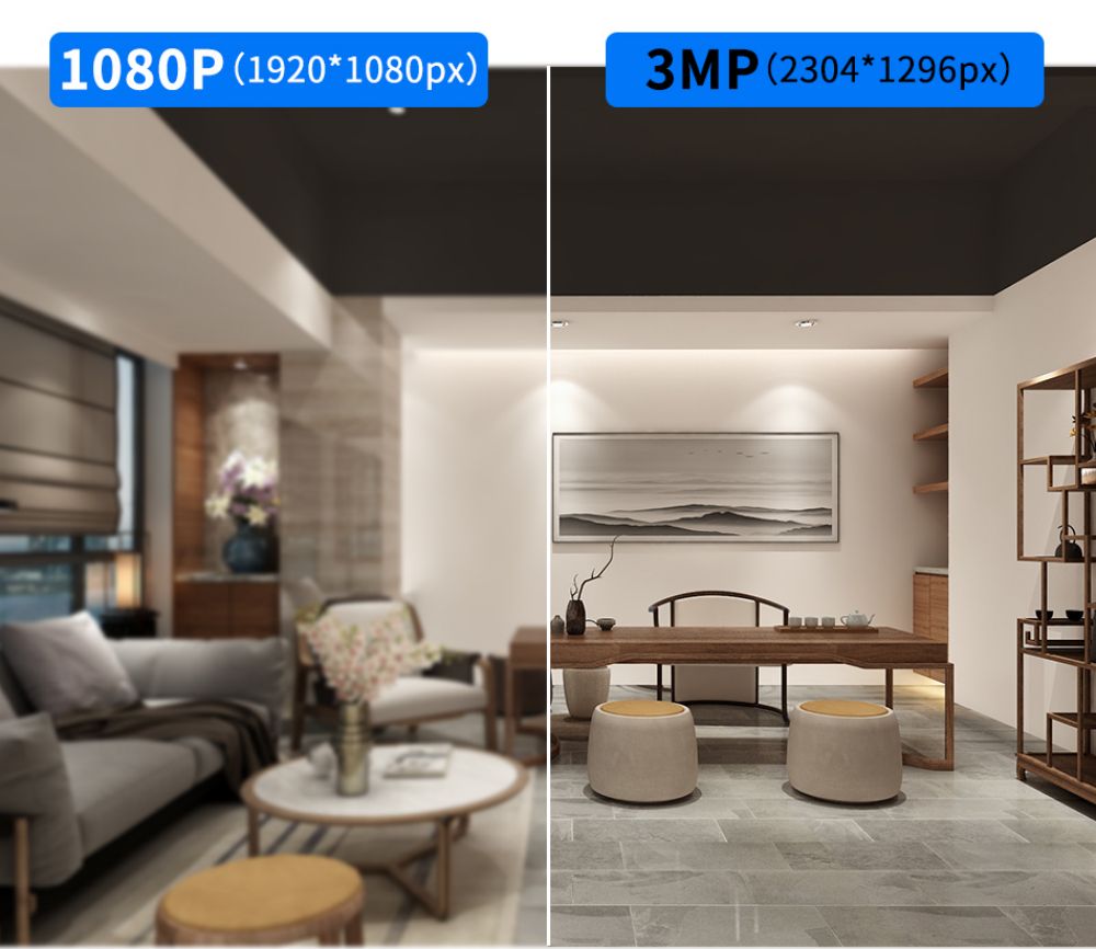 Hiseeu 4Pcs 8CH 3MP Wireless NVR IP Wifi Camera Outdoor IR Night Vision Security Cameras Surveillance