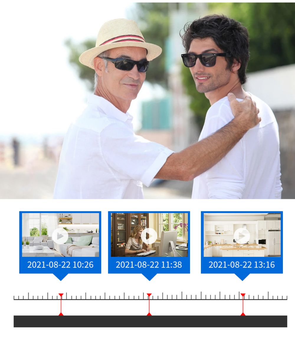 Hiseeu 4Pcs 8CH 3MP Wireless NVR IP Wifi Camera Outdoor IR Night Vision Security Cameras Surveillance