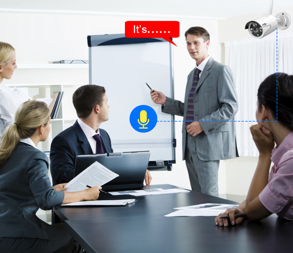 Hiseeu 4Pcs 8CH 3MP 1536P Wireless Security Cameras Kit Outdoor Waterproof CCTV System Set with 10.1inch Monitor NVR