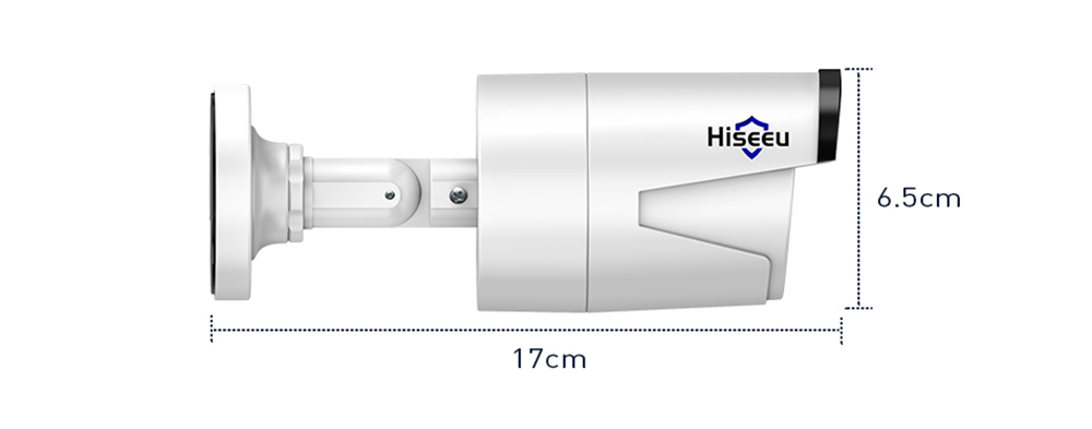 Hiseeu 4pcs All in one with 12inch LCD Monitor Wireless Security Camera System Home 8CH 3MP NVR Kit 1536P Outdoor
