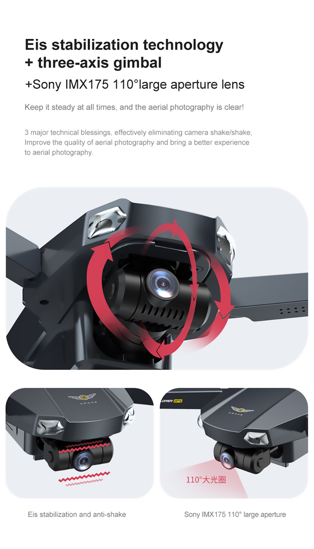 JJRC X20 Obstacle Avoidance Version 6K GPS 5G WIFI FPV Brushless RC Drone with Dual Camera 27mins Flight Time RTF - 2 Batteries