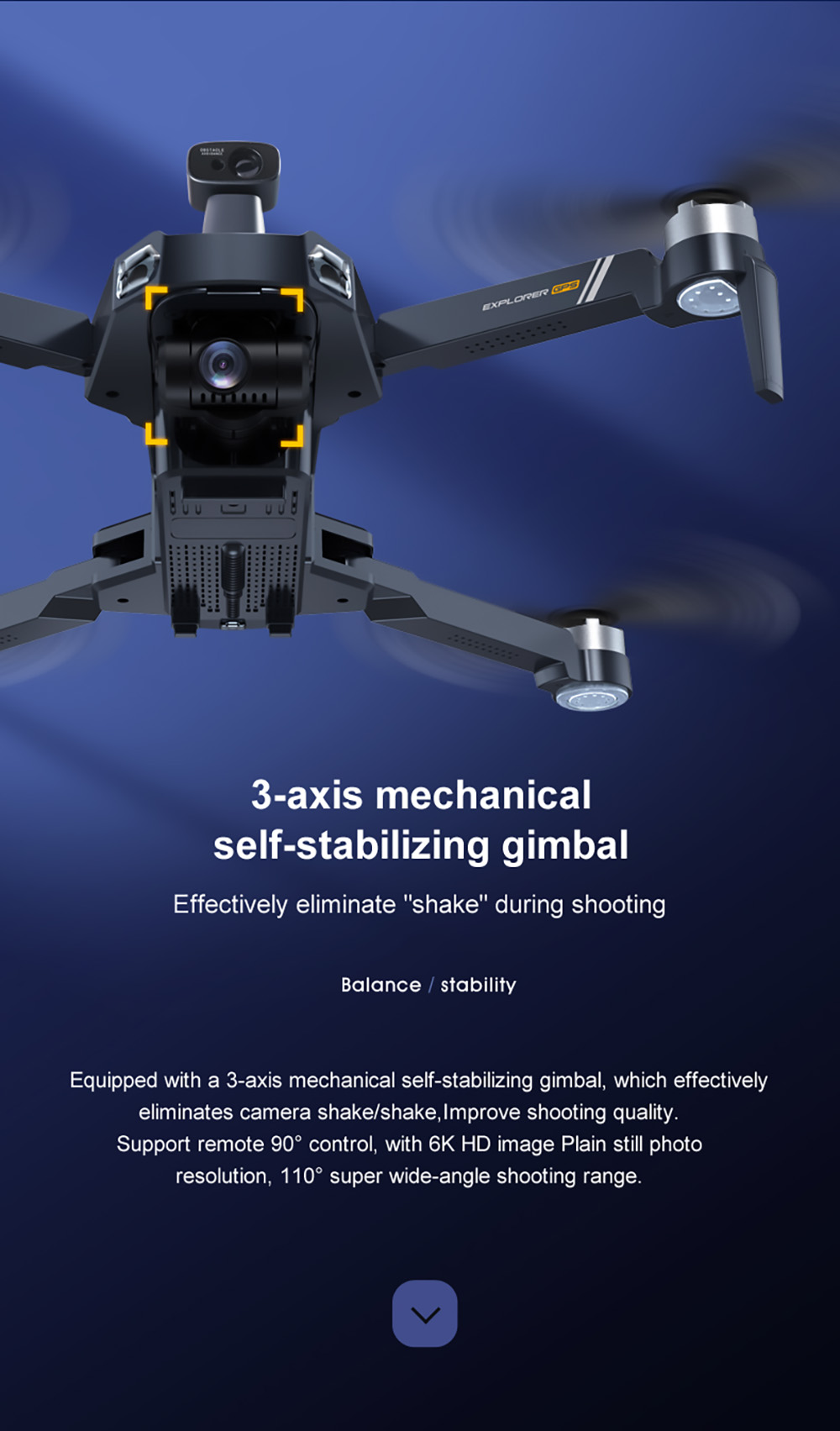 JJRC X20 Obstacle Avoidance Version 6K GPS 5G WIFI FPV Brushless RC Drone with Dual Camera 27mins Flight Time RTF - 2 Batteries