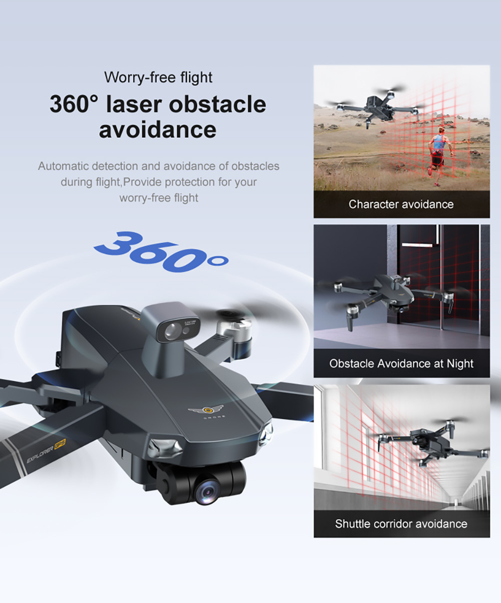 JJRC X20 Obstacle Avoidance Version 6K GPS 5G WIFI FPV Brushless RC Drone with Dual Camera 27mins Flight Time RTF - 1 Battery