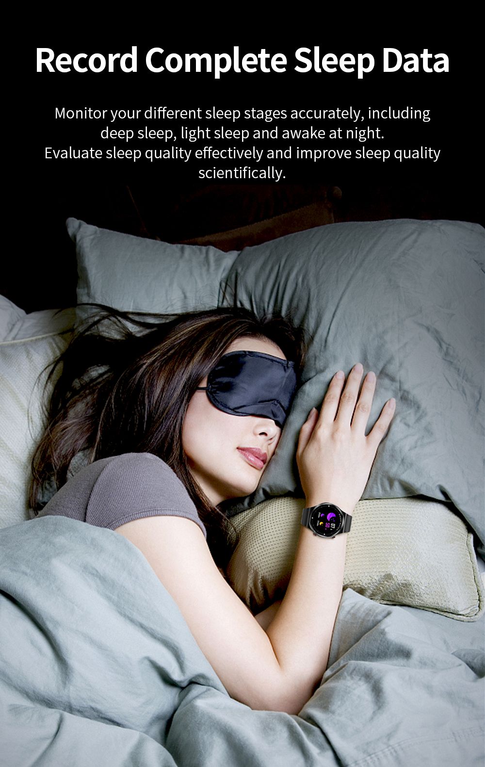 KUMI GT5 Smartwatch 1.28'' IPS HD Screen with BT Call Multiple Sports Heart Rate Monitor SpO2 Measurement - Sliver