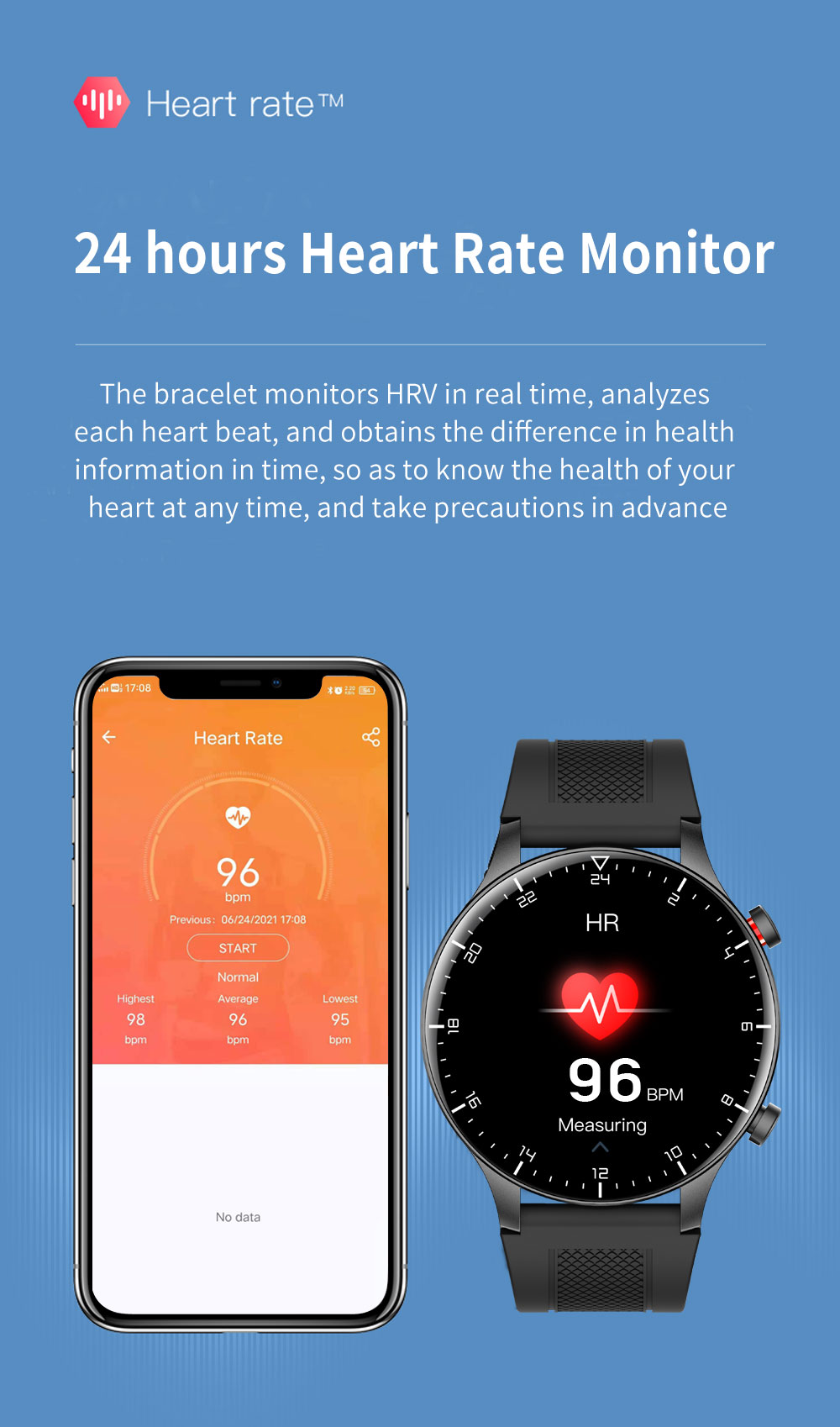 KUMI GW16T Pro Smartwatch 1.3'' Touch Screen Multiple Sport Modes Heart Health SpO2 Measurement IP68 Waterproof - Gold