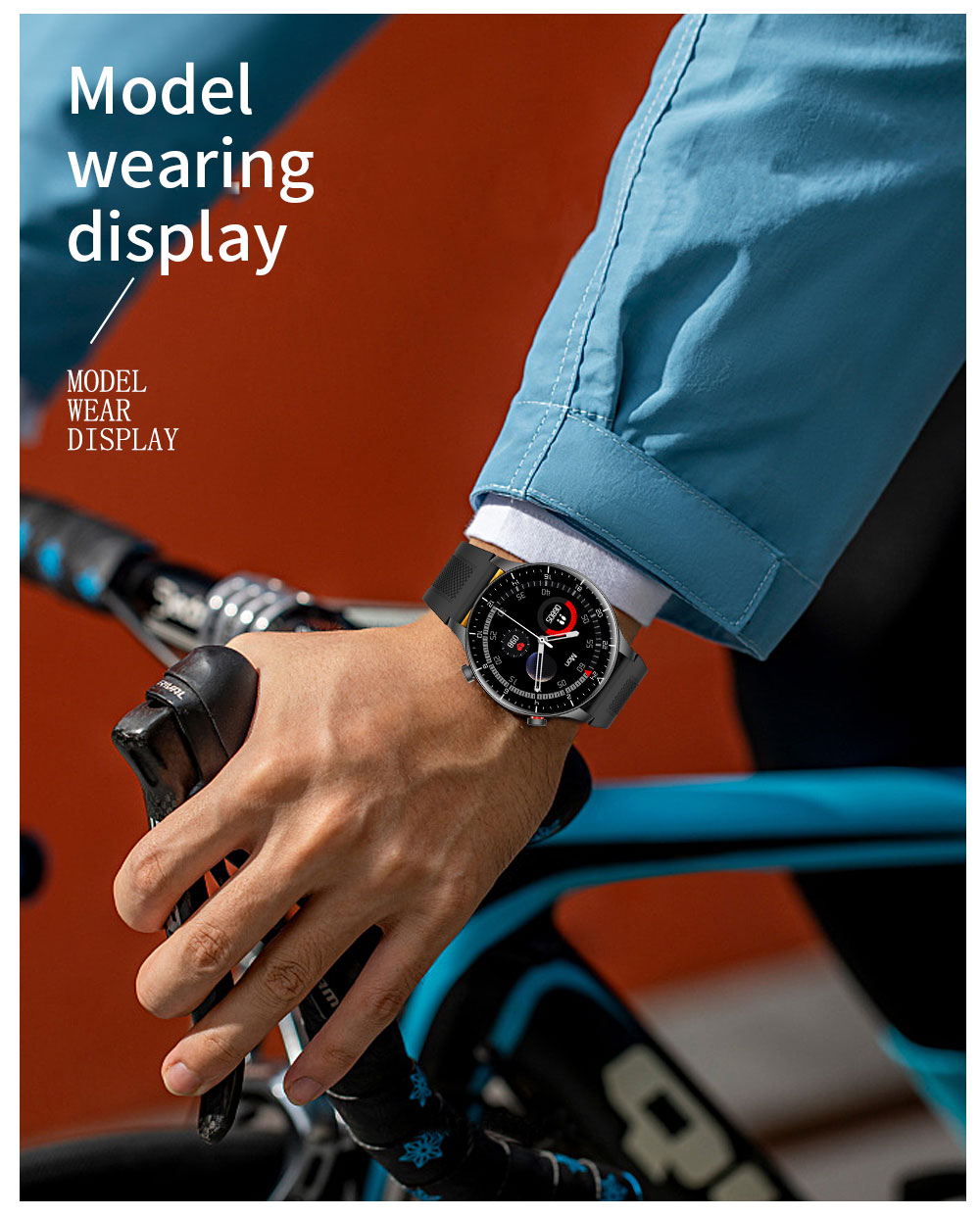 KUMI GW16T Pro Smartwatch 1.3'' Touch Screen Multiple Sport Modes Heart Health SpO2 Measurement IP68 Waterproof - Sliver