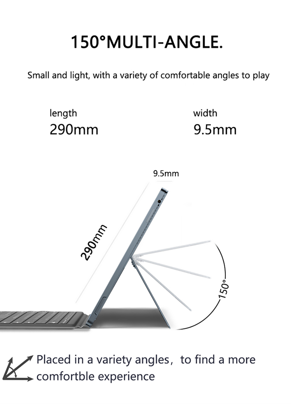 KUU LEBOOK Pro 2 in 1 Laptop Windows 10 Intel i7 8550U 12.6'' IPS Touch Screen 16GB DDR4 512GB PCIE SSD 5M+8M Cameras