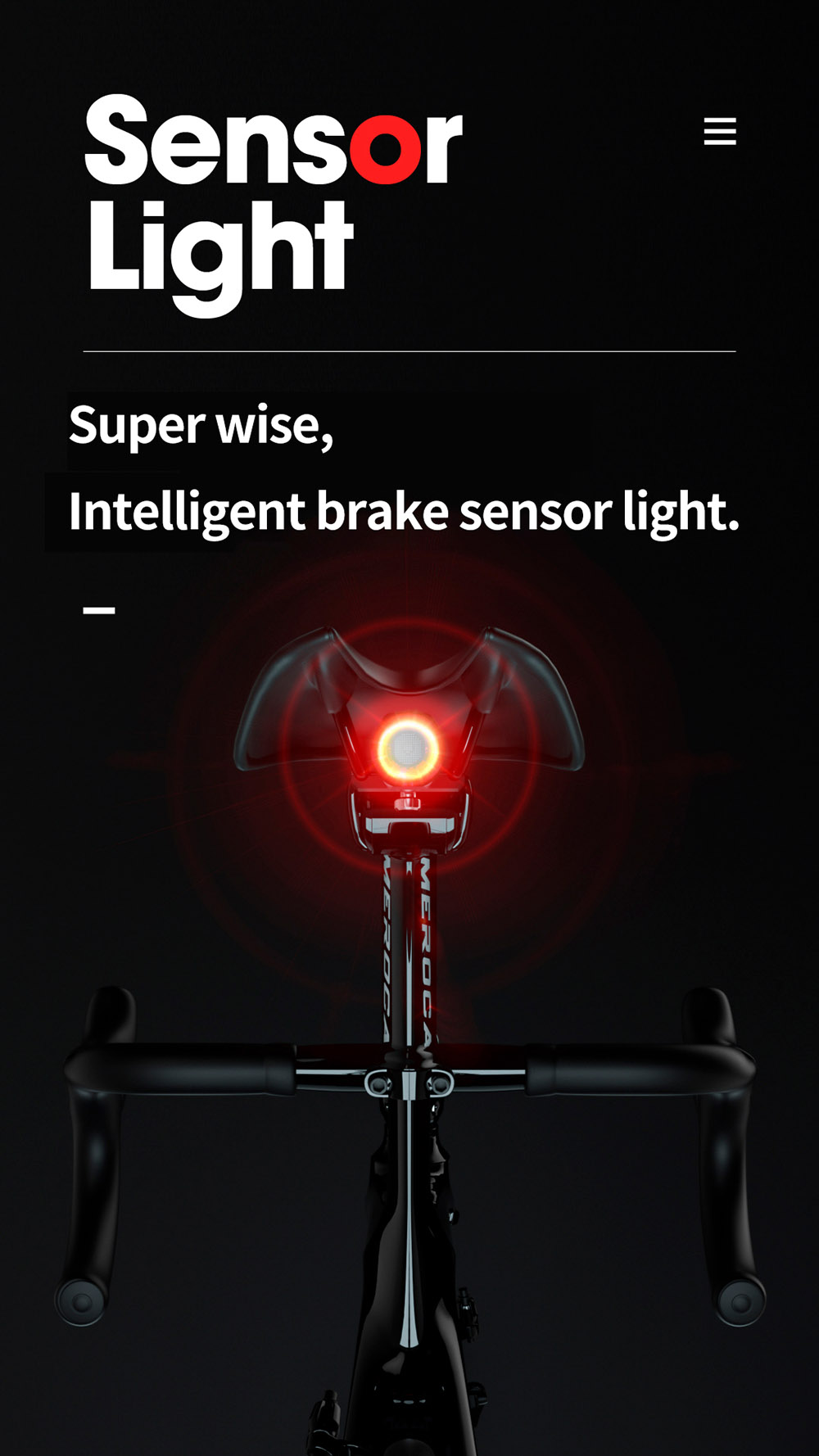 meroca intelligent speed induction brake lights