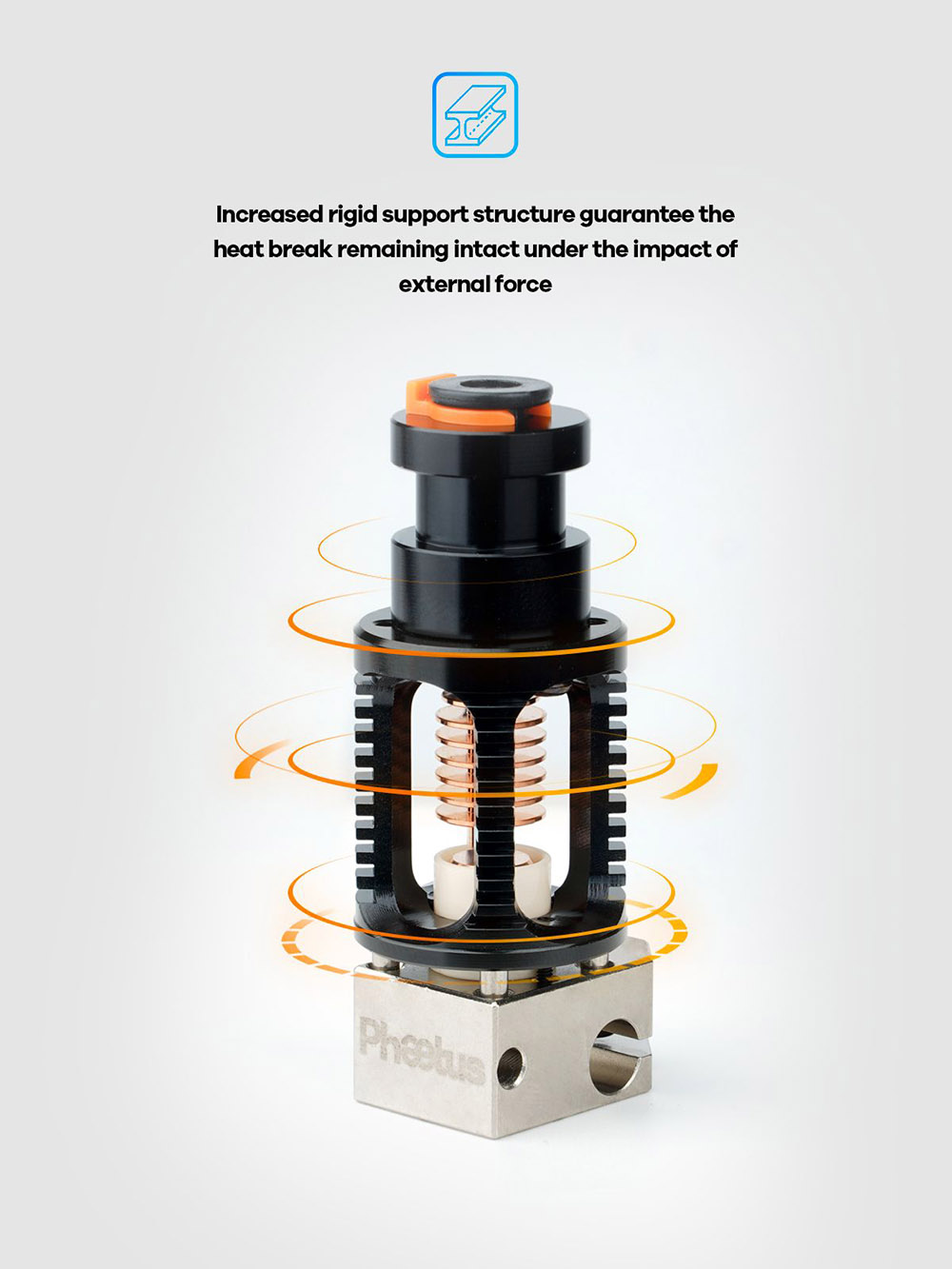 Phaetus Dragon Hotend HF V2.0 Super Precision 3D Printer Extrusion Head for V6 Hotend DDE DDB Direct Drive Bowden -Black