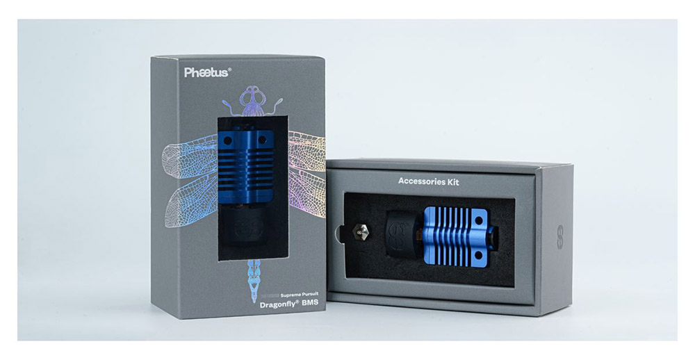 Phaetus Dragonfly HOTEND BMS ST Bimetal HEATBREAK for Bowden DDB Extruder Direct Drive - Blue