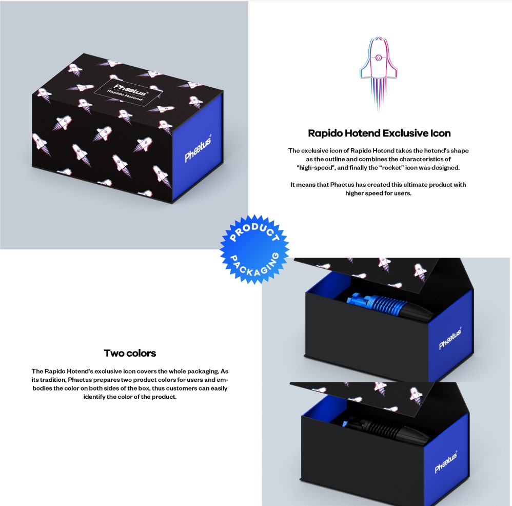 Phaetus Rapido Hotend UHF Printing Flow up to 75mm³/s for DDB Extruder Ender3 V2 CR10 V3 115W