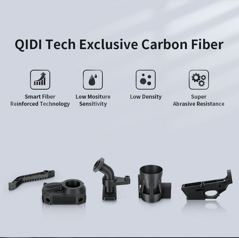 QIDI TECH X-CF Pro Industrial Grade 3D Printer, Specially Developed for Printing Carbon Fiber&Nylon, Auto Levelling
