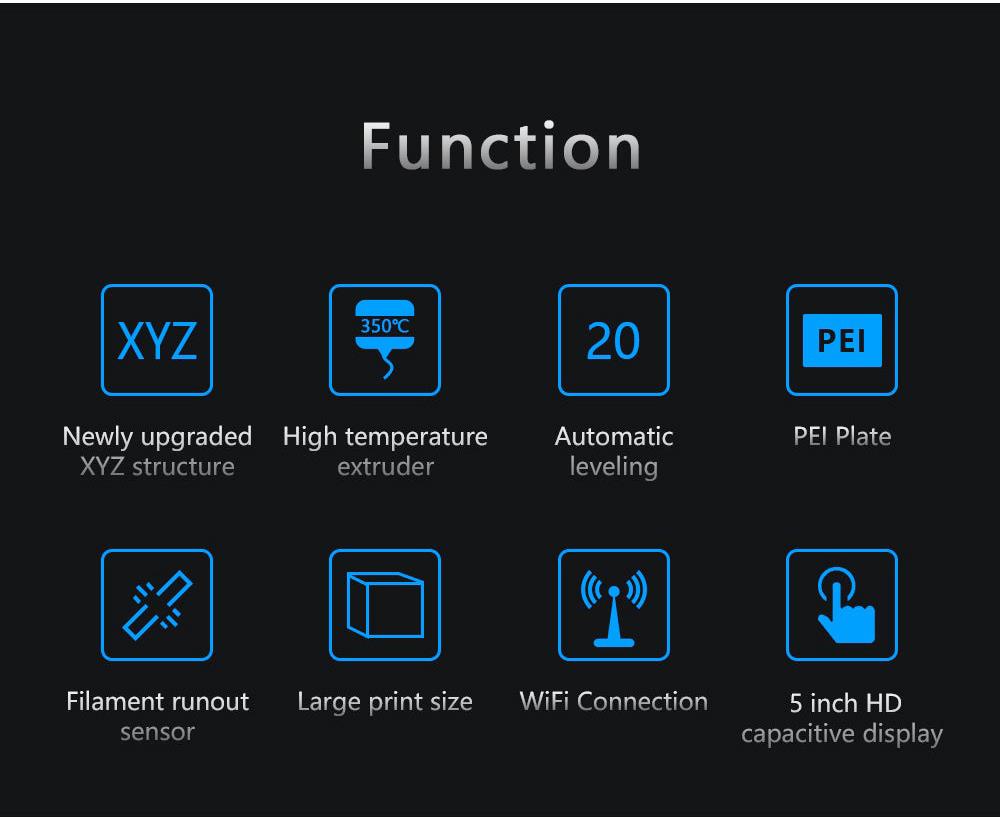 QIDI TECH X-CF Pro Industrial Grade 3D Printer, Specially Developed for Printing Carbon Fiber&Nylon, Auto Levelling