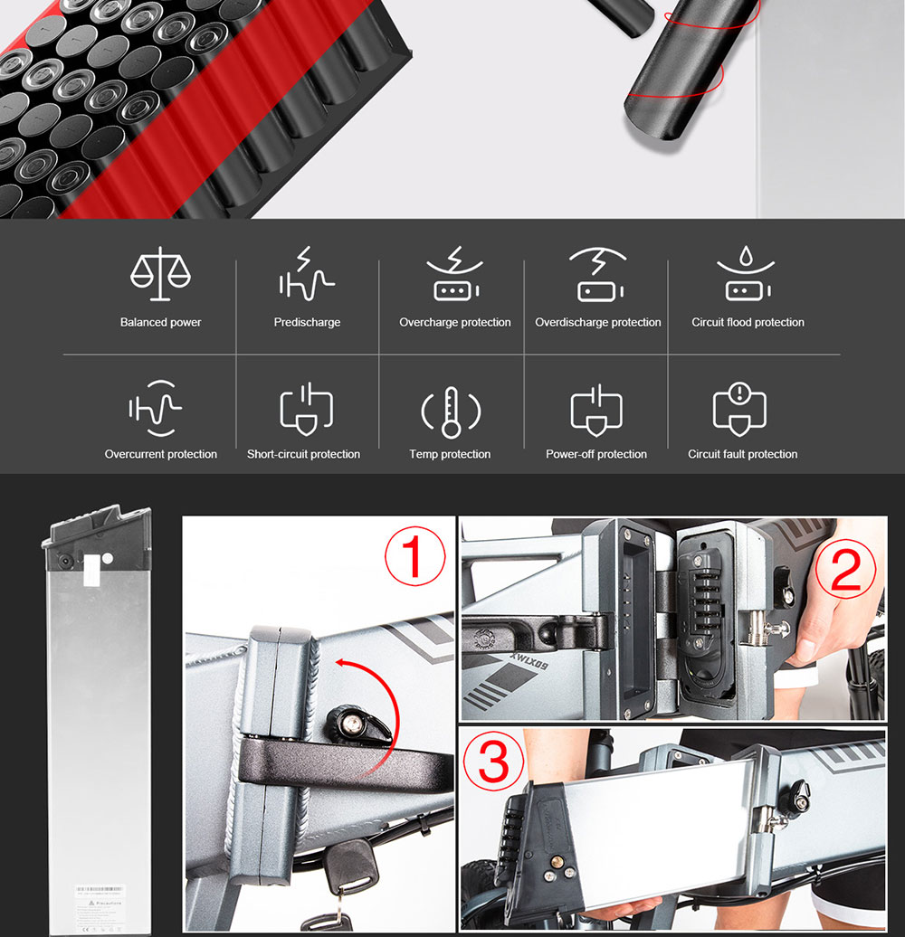 SAMEBIKE XWLX09 20 Inches Fat Tire eBike 500W All Terrain eBike 25-35km/h Max Speed 80-90km Max Mileage - Silver 15 SAMEBIKE XWLX09 20 Inches Fat Tire eBike 500W All Terrain eBike 25-35km/h Max Speed 80-90km Max Mileage - Silver