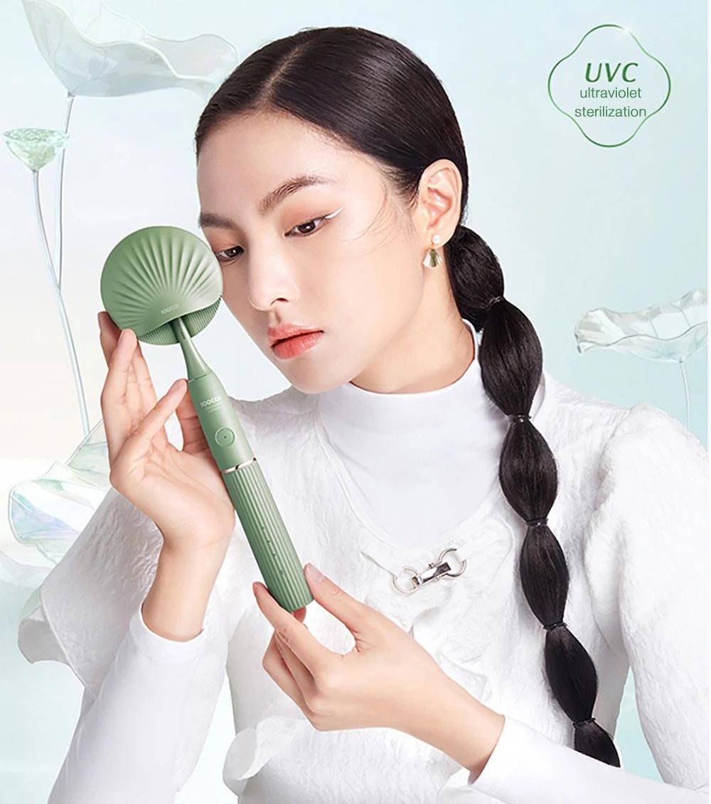 SOOCAS D2 Sonic Electric Toothbrush UVC Disinfect IPX7 Waterproof USB Rechargeable with 3 Brushing Mode - White