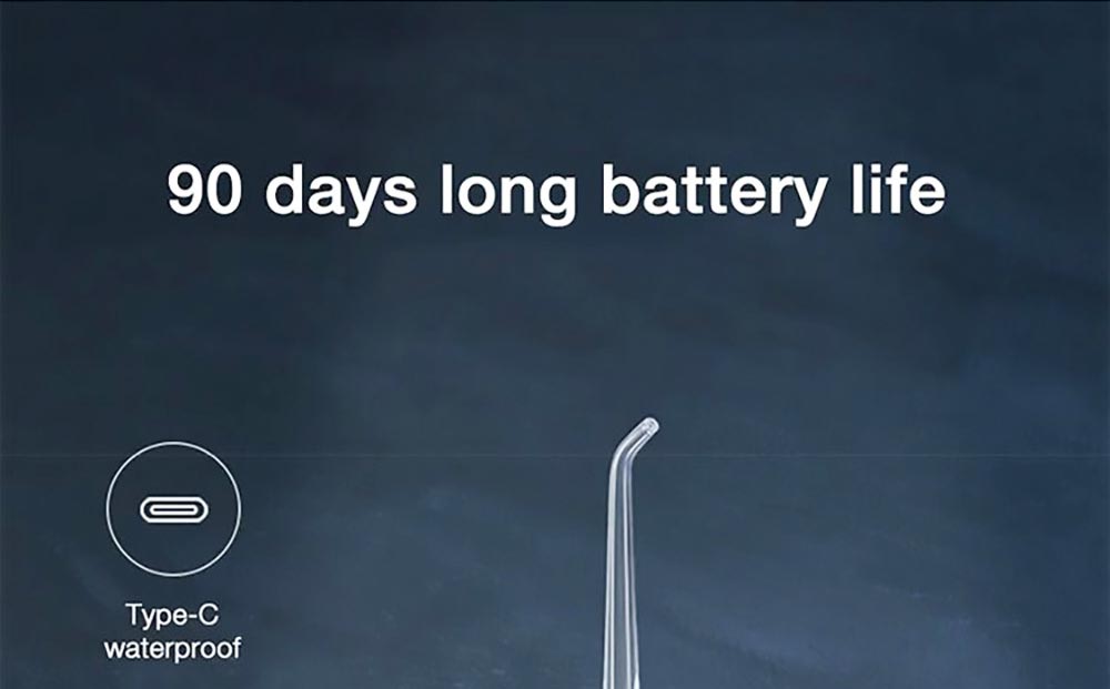 SOOCAS W1 Portable Pull-Out Oral Irrigator 4 Frequency Conversion Modes IPX7 Waterproof Intelligent Power-off