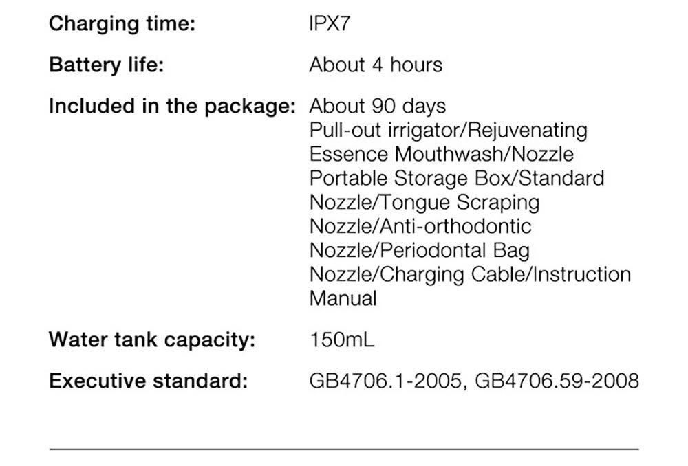 SOOCAS W1 Portable Pull-Out Oral Irrigator 4 Frequency Conversion Modes IPX7 Waterproof Intelligent Power-off
