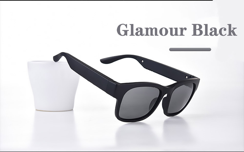 Smart Bluetooth Sunglasses TWS Audio Eyewear Music & Hands Free Calling Sunglasses BT5.0 - Gold