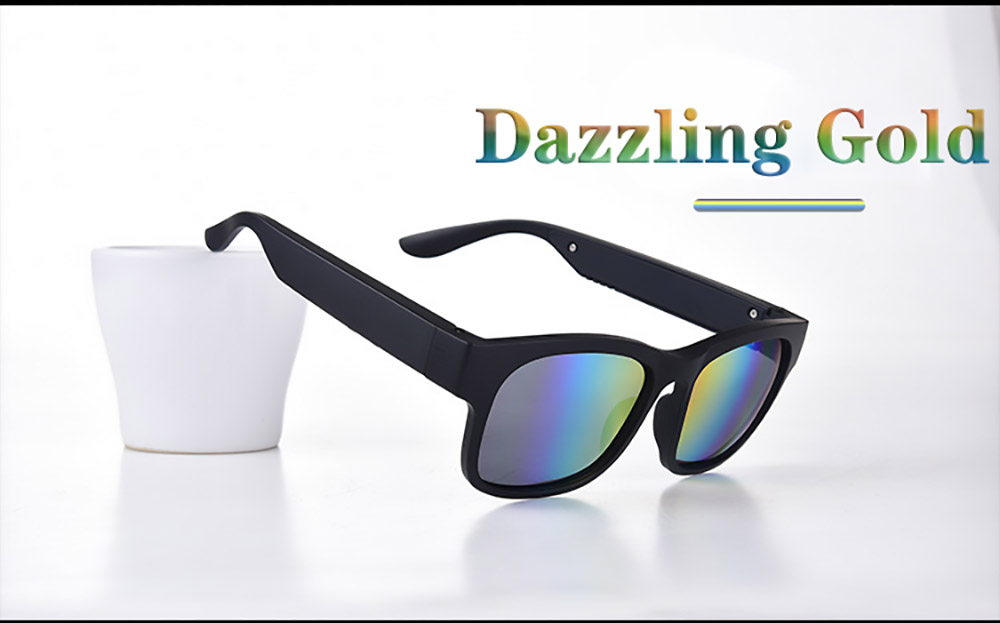 Smart Bluetooth Sunglasses TWS Audio Eyewear Music & Hands Free Calling Sunglasses BT5.0 - Silver