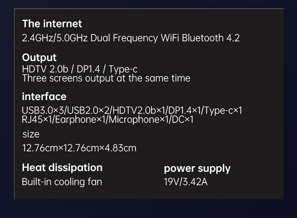 T-bao MN27 AMD Ryzen™ 7 2700U 4 Cores 8 Threads 8GB RAM DDR4 128GB ROM Windows 10 Mini PC RJ45 Up To 1000M WiFi BT 35 T-bao MN27 AMD Ryzen™ 7 2700U 4 Cores 8 Threads 8GB RAM DDR4 128GB ROM Windows 10 Mini PC RJ45 Up to 1000M WiFi BT