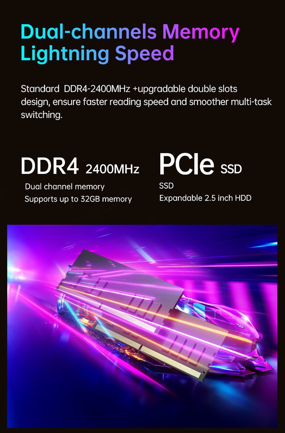 T-bao MN32 AMD R3 3200U 2 Cores 4 Threads 8GB RAM 128GB ROM Windows 10 Mini PC RJ45 up to 1000M WiFi Bluetooth