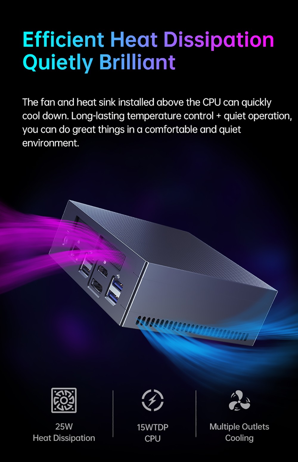 T-bao MN32 AMD R3 3200U 2 Cores 4 Threads 8GB RAM 256GB ROM Windows 10 Mini PC RJ45 up to 1000M WiFi Bluetooth