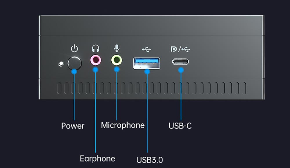 T-bao MN32 AMD R3 3200U 2 Cores 4 Threads 8GB RAM 256GB ROM Windows 10 Mini PC RJ45 up to 1000M WiFi Bluetooth