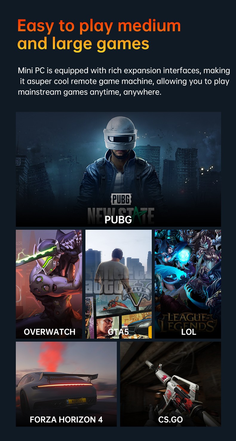 T-bao MN37 AMD R7 3750H 4 Cores 8 Thread, Windows 10 Mini PC 16GB DDR4 RAM 1TB ROM Support HD Display, 5 USB Ports 22 T-bao MN37 AMD R7 3750H 4 Cores 8 Thread, Windows 10 Mini PC 16GB DDR4 RAM 1TB ROM Support HD Display, 5 USB Ports