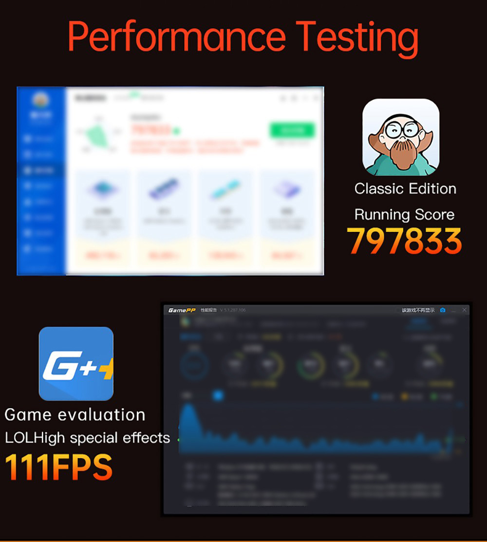 T-bao MN48H AMD Ryzen™ 7 4800H 8 Cores 16 Threads 32GB RAM 1TB ROM DDR4-3200 Windows 10 Mini PC RJ45 up to 1000M