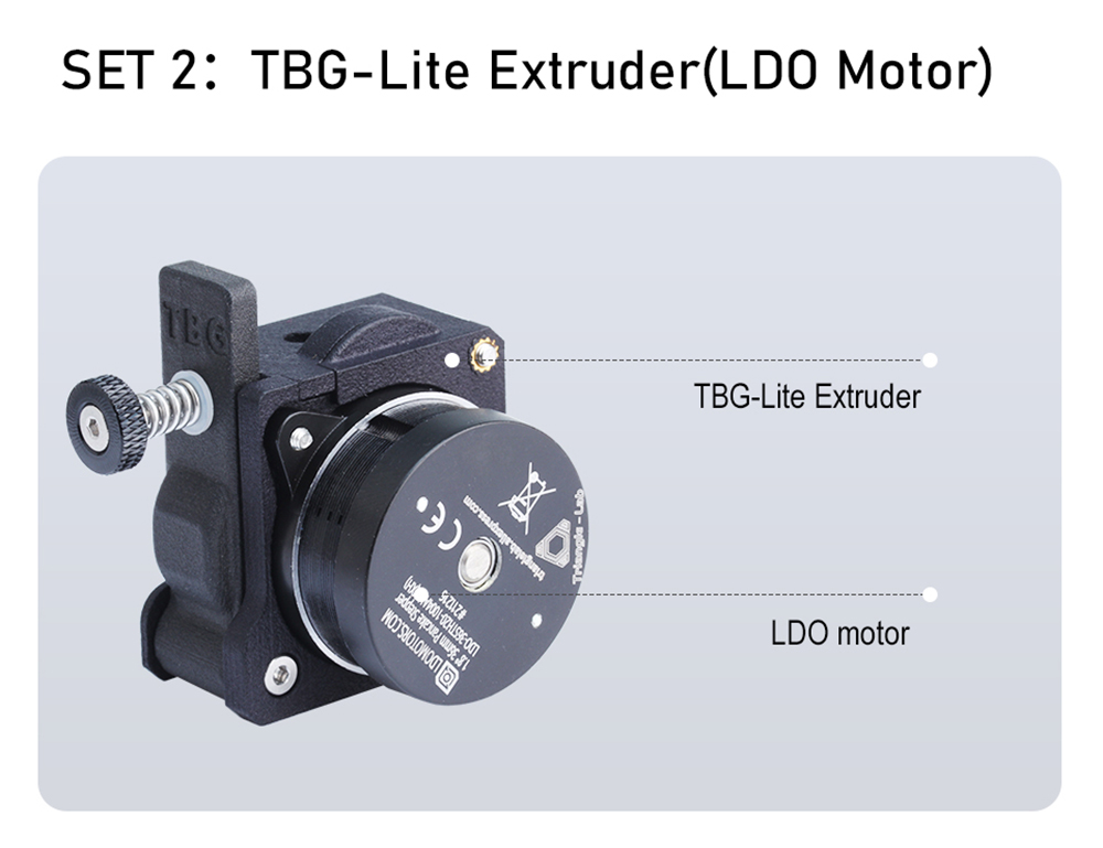 Trianglelab Big Gear TBG-LITE Extruder Bowden TBG for DDE-TBG-LITE Compatible Direct Drive Ender3 CR10 BLV 3D Printer