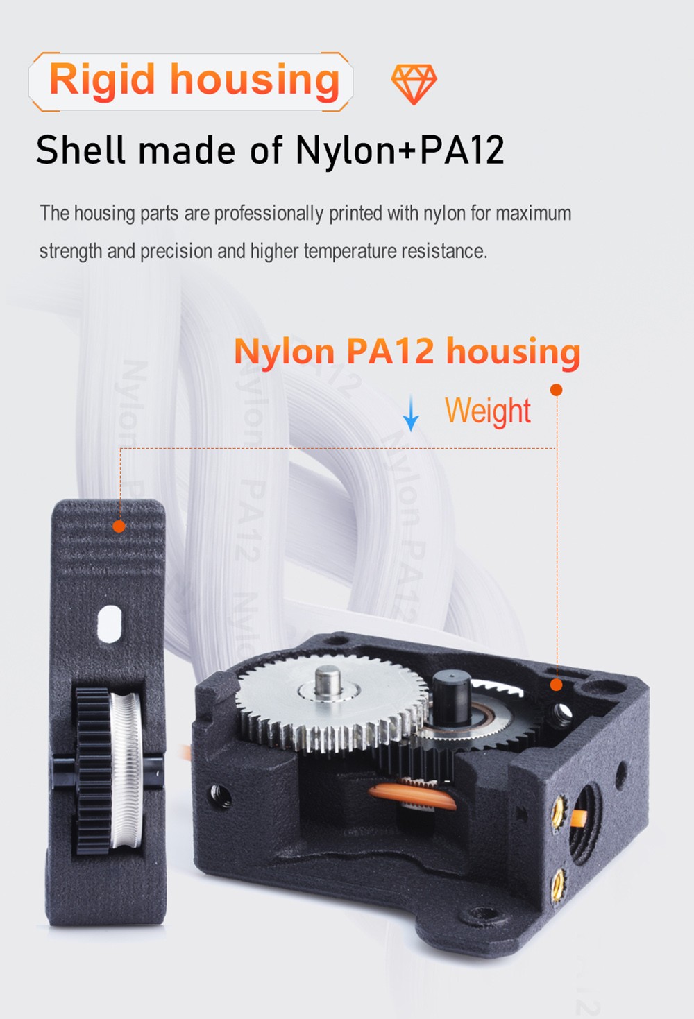 Trianglelab Big Gear TBG-LITE Extruder Bowden TBG for DDE-TBG-LITE Compatible Direct Drive Ender3 CR10 BLV 3D Printer