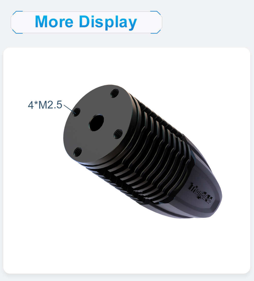 Trianglelab Rapido Hotend PT1000 Printing Flow Up To 75mm³/s 115W High Temperature 350C for DDB extruder Ender3 V2 CR10