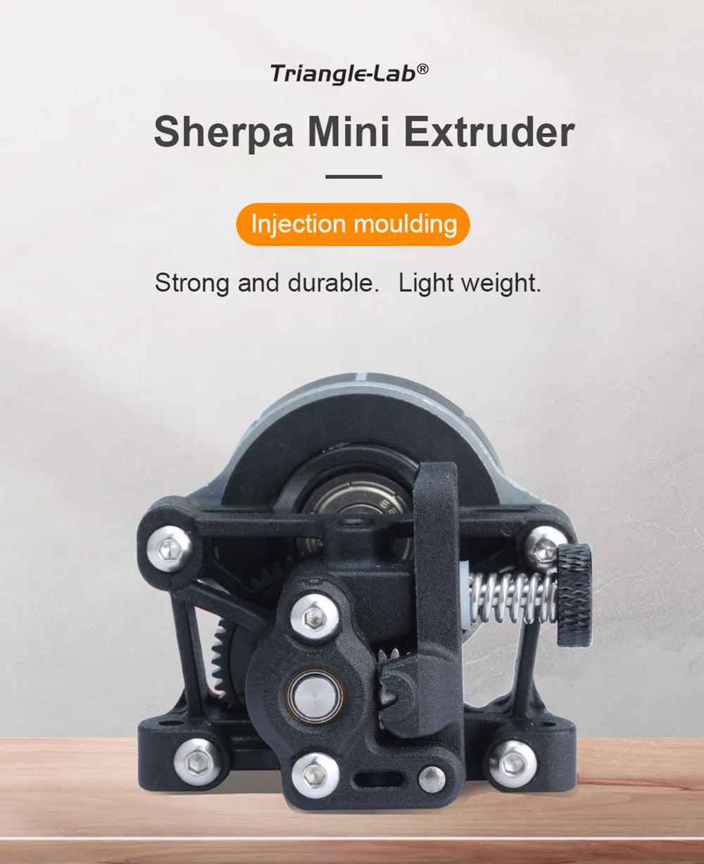 Trianglelab Sherpa MINI Extruder SLS PA12 Print Part Light Weight DDB Extruder Compatible Ender3 CR10 CR6 3D Printer