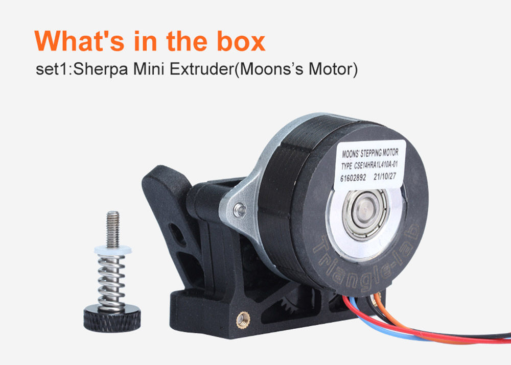 Trianglelab Sherpa MINI Extruder SLS PA12 Print Part Light Weight DDB Extruder Compatible Ender3 CR10 CR6 3D Printer