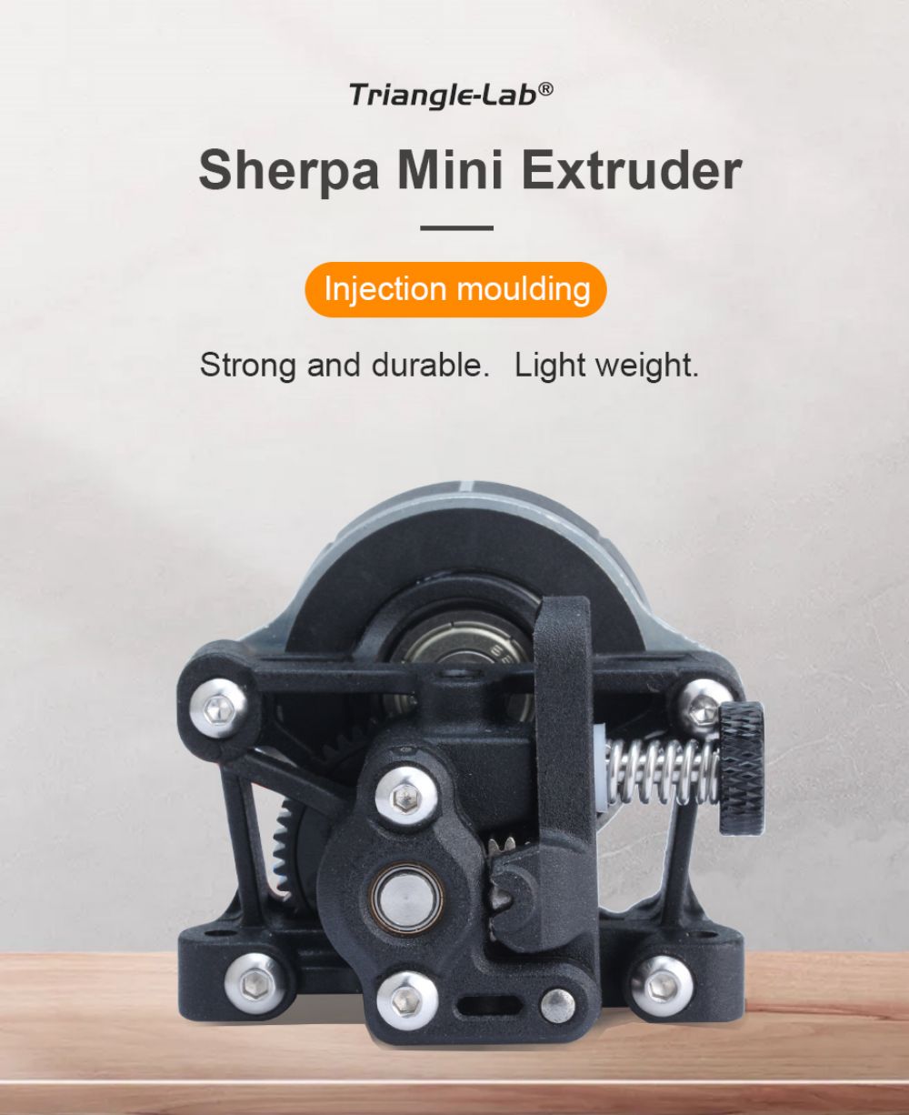Trianglelab Sherpa MINI Extruder SLS PA12 print part Light Weight DDB Extruder Compatible Ender3 CR10 CR6 3D Printer