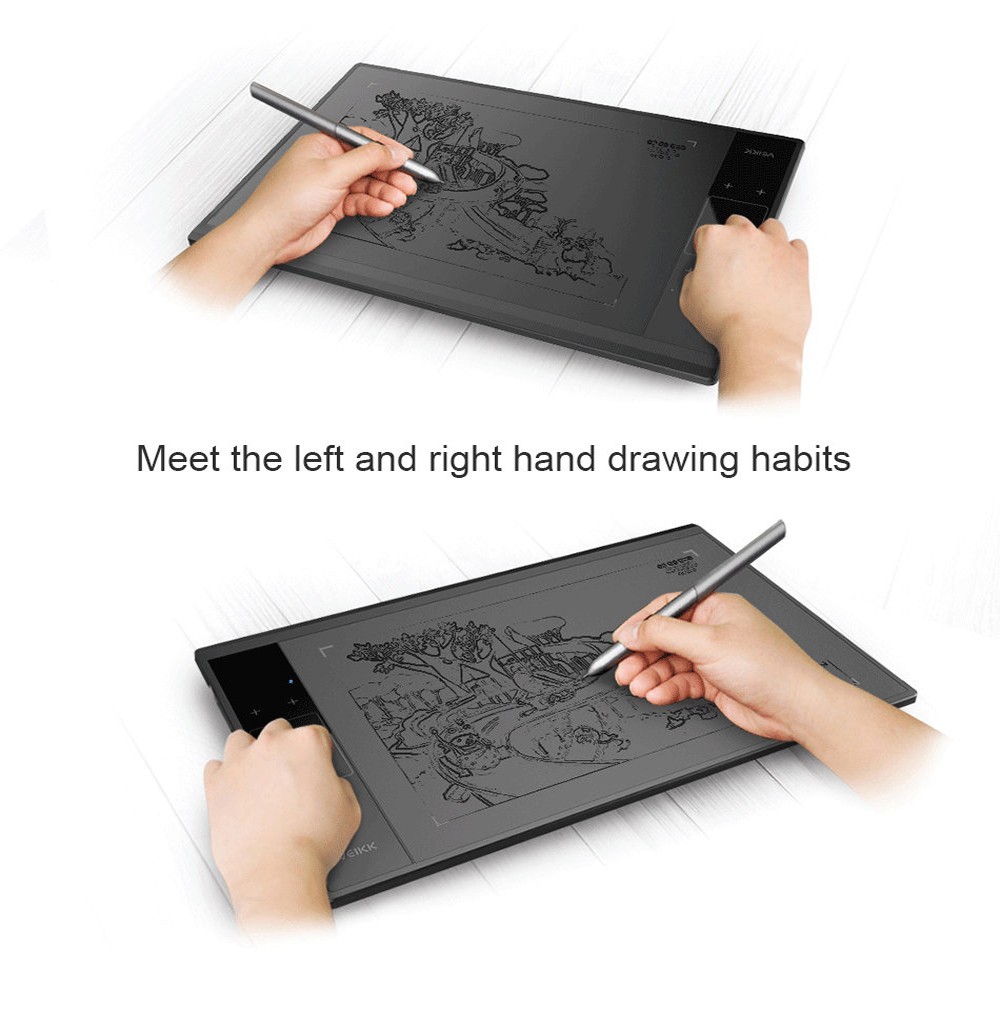 VEIKK A30 Touch Graphic Tablet 10x6'' Active Area 8192 Level Support Windows Android Mac Linux