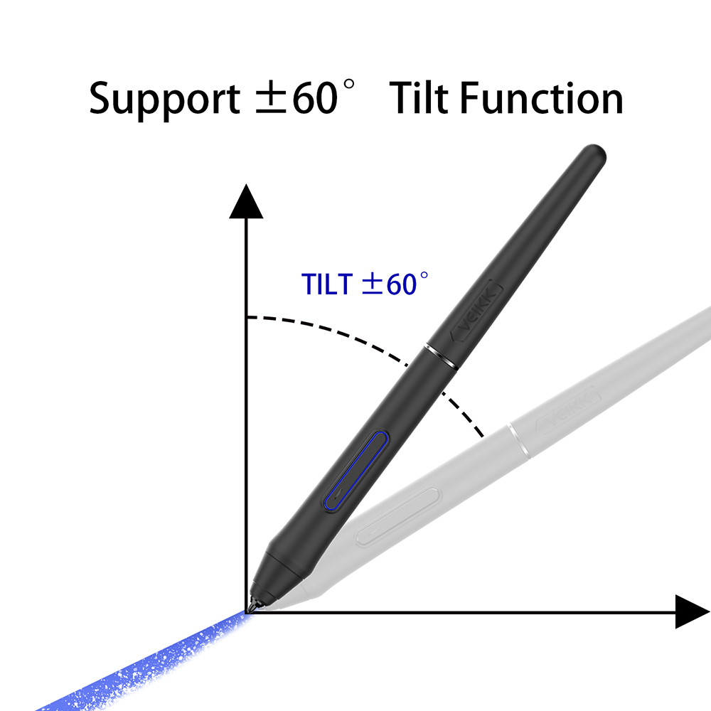 VEIKK VK1060Pro Drawing Graphic Tablet 10x6 inch with Battery-Free Passive Stylus Support Android Windows Mac