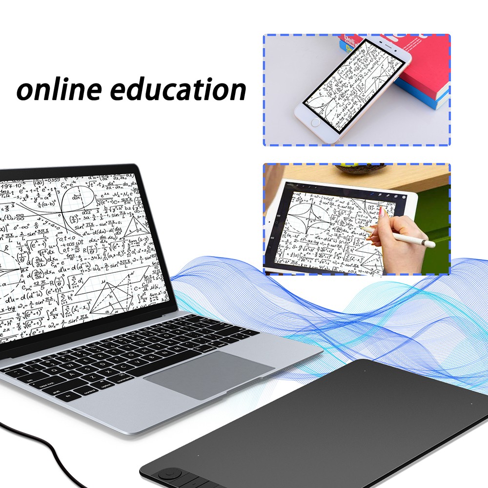 VEIKK VK1060Pro Drawing Graphic Tablet 10x6 inch with Battery-Free Passive Stylus Support Android Windows Mac