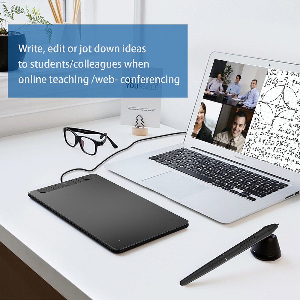 VEIKK VK1060Pro Drawing Graphic Tablet 10x6 inch with Battery-Free Passive Stylus Support Android Windows Mac