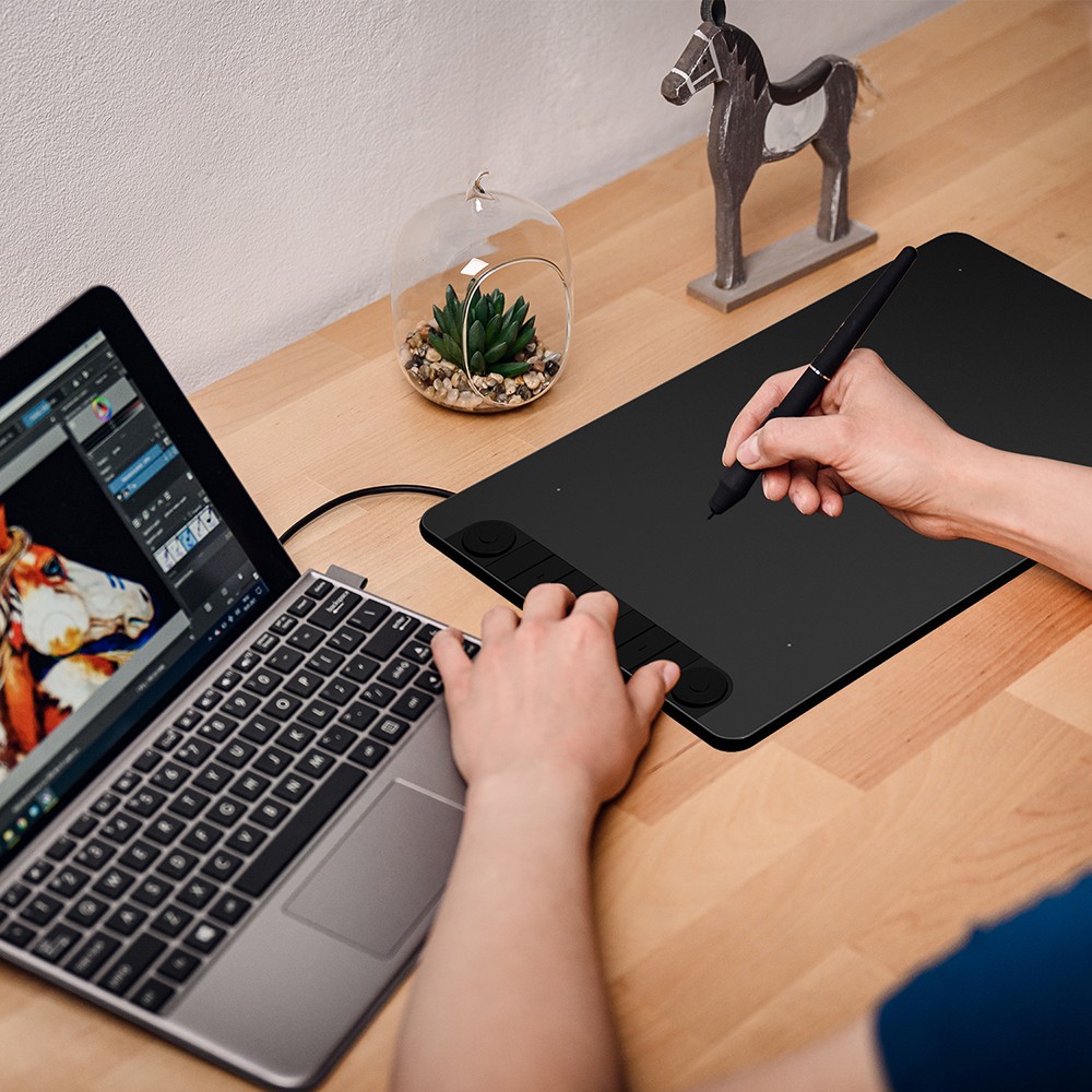 VEIKK VK1060Pro Drawing Graphic Tablet 10x6 inch with Battery-Free Passive Stylus Support Android Windows Mac