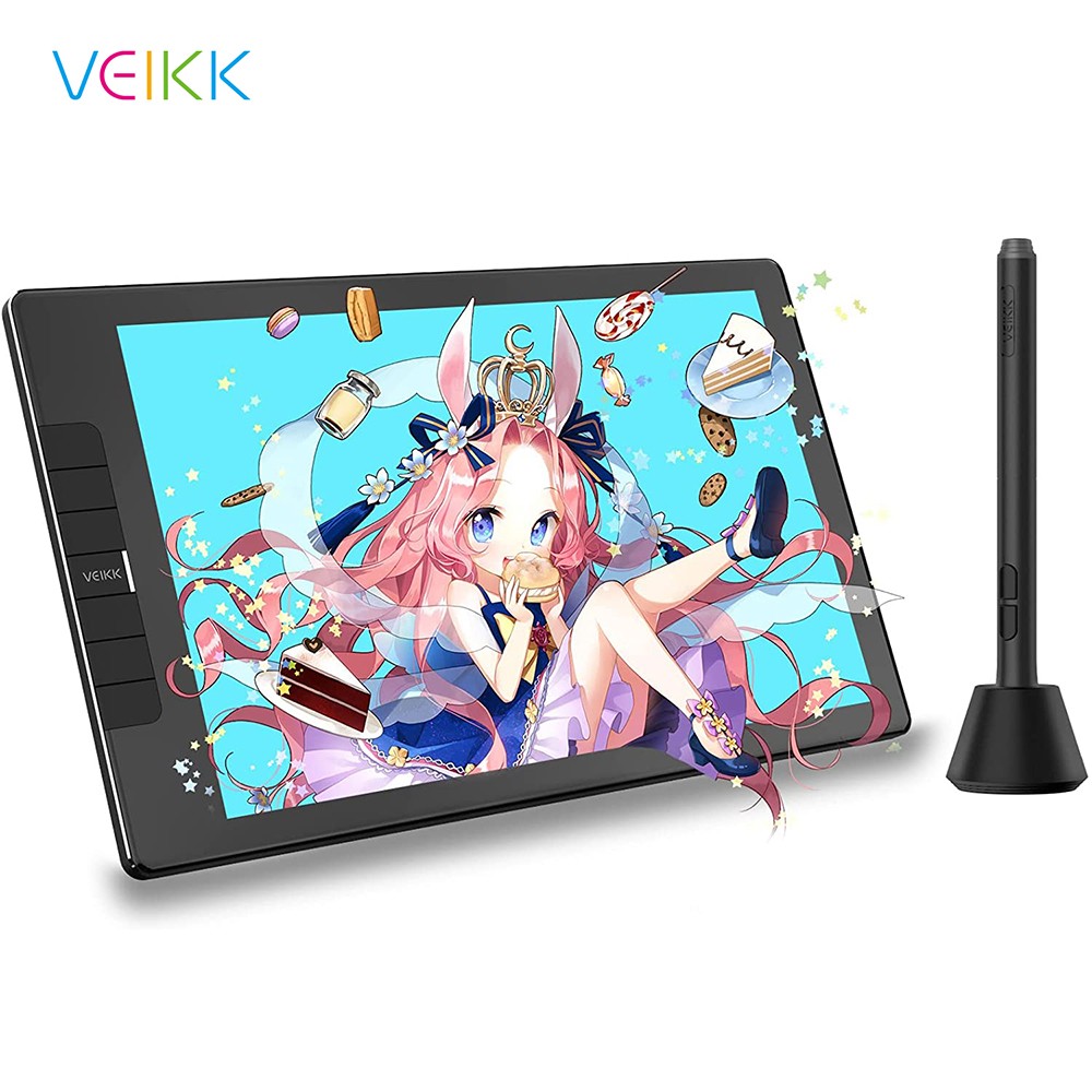 VEIKK VK1200 Graphics Display Tablet with 11.6'' Full Screen 1920x1080 HD IPS Drawing Monitor Animation Digital