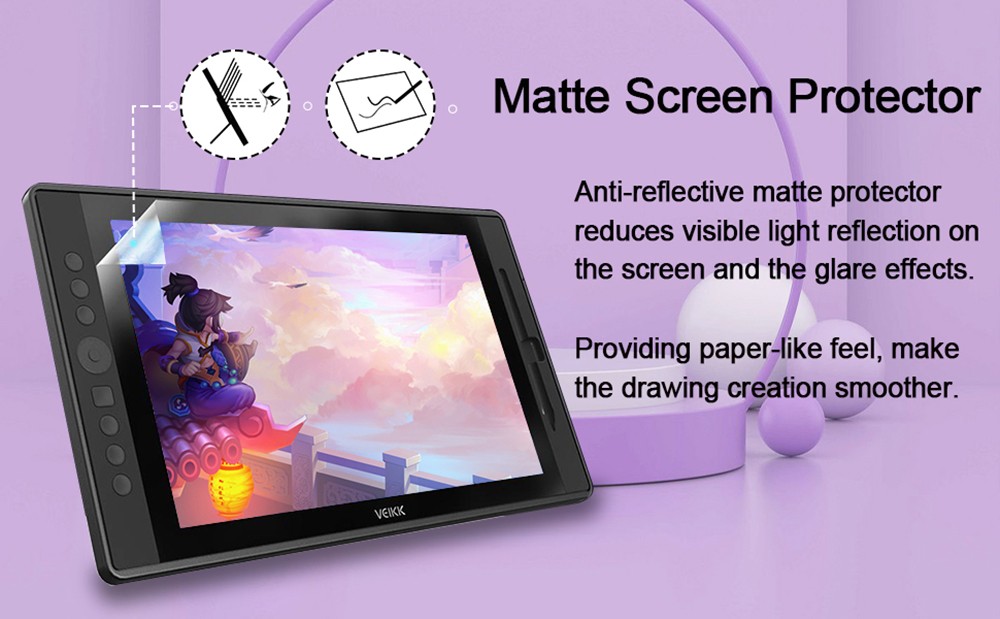 VEIKK VK1560 Pen Display with 15.6'' IPS HD Graphics Drawing Tablet Monitor for Painting & Writing