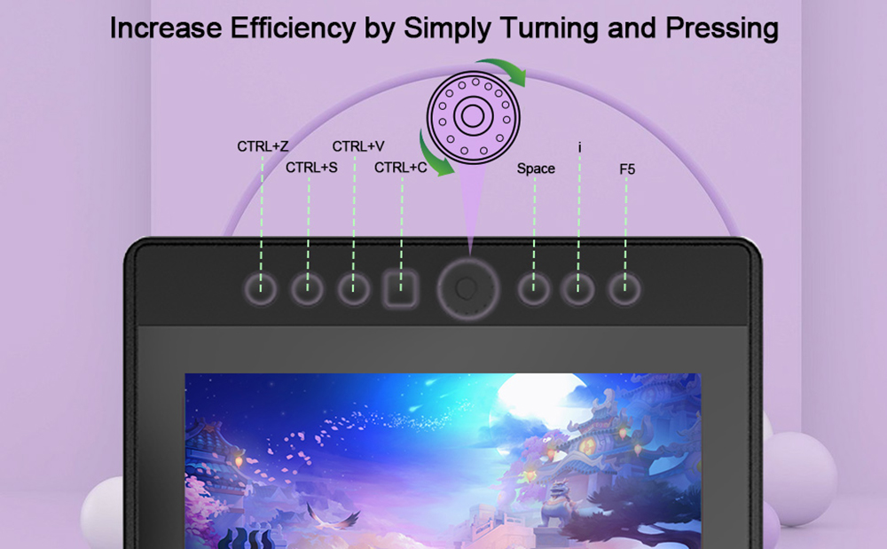 VEIKK VK1560 Pen Display with 15.6'' IPS HD Graphics Drawing Tablet Monitor for Painting & Writing