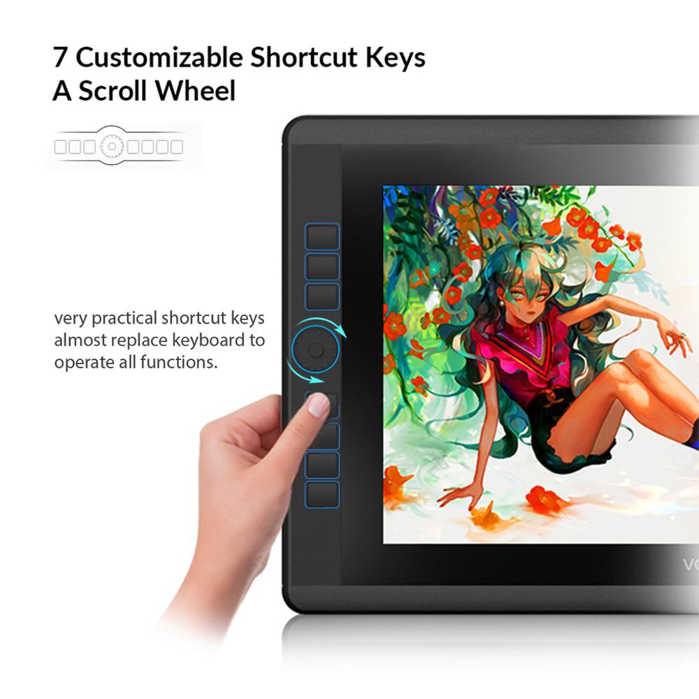 VEIKK VK1560Pro Pen Display with 15.6'' IPS HD Graphics Drawing Tablet Monitor for Painting & Writing with 2 Pens